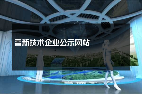 高新技术企业公示网站