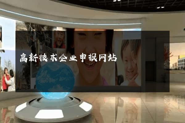 高新技术企业申报网站