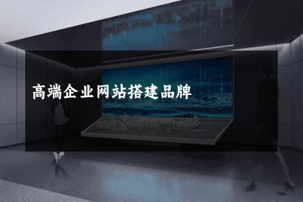 高端企业网站搭建品牌