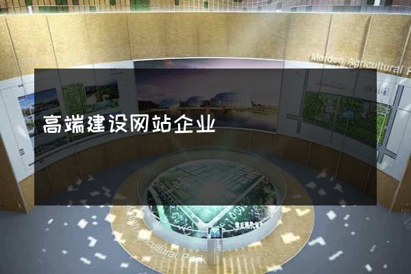 高端建设网站企业