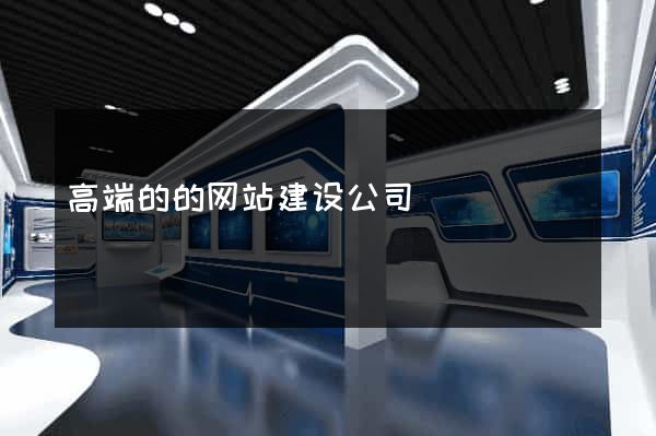 高端的的网站建设公司