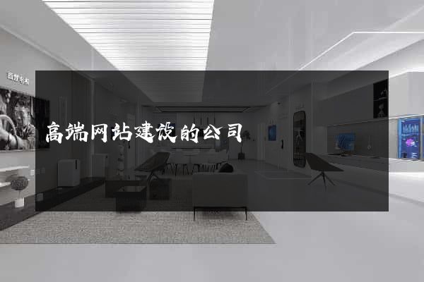 高端网站建设的公司