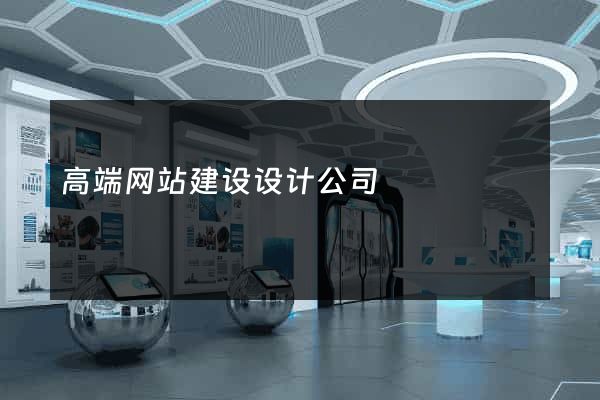 高端网站建设设计公司