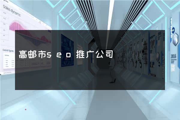 高邮市seo推广公司
