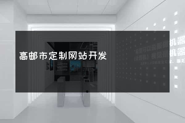 高邮市定制网站开发
