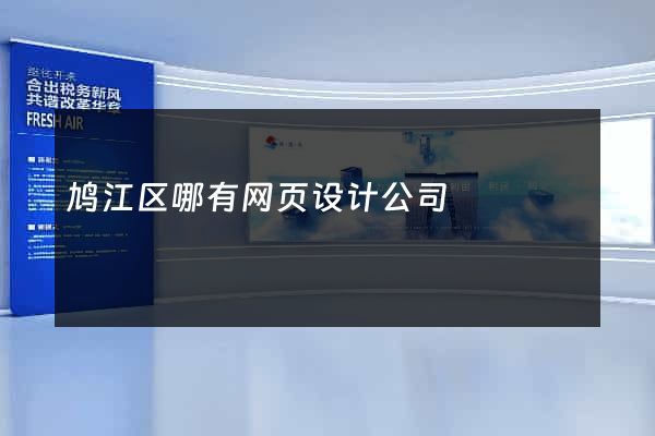 鸠江区哪有网页设计公司