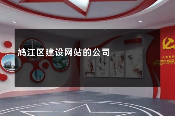 鸠江区建设网站的公司