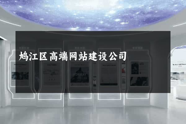 鸠江区高端网站建设公司