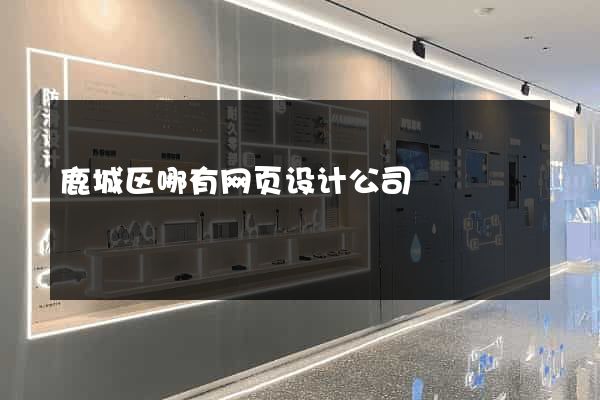 鹿城区哪有网页设计公司