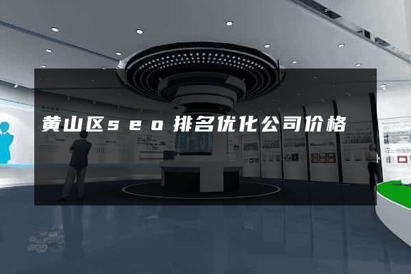 黄山区seo排名优化公司价格