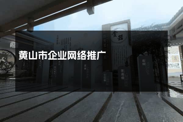 黄山市企业网络推广