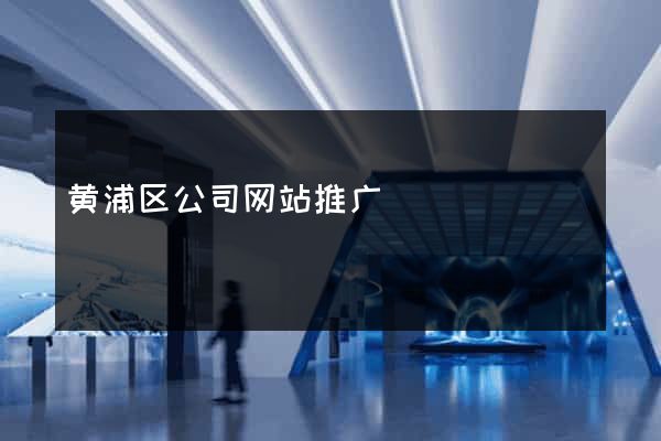 黄浦区公司网站推广