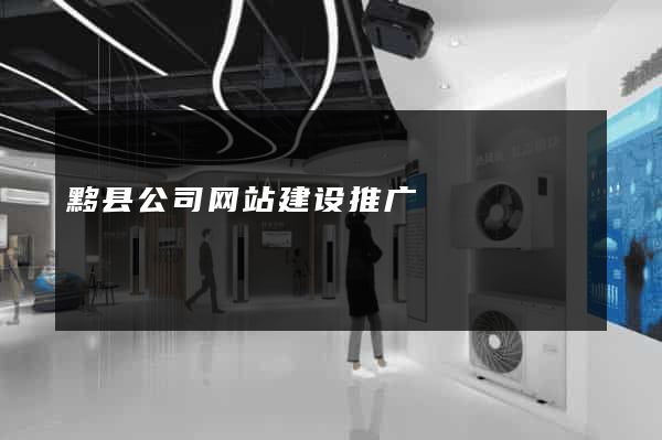 黟县公司网站建设推广
