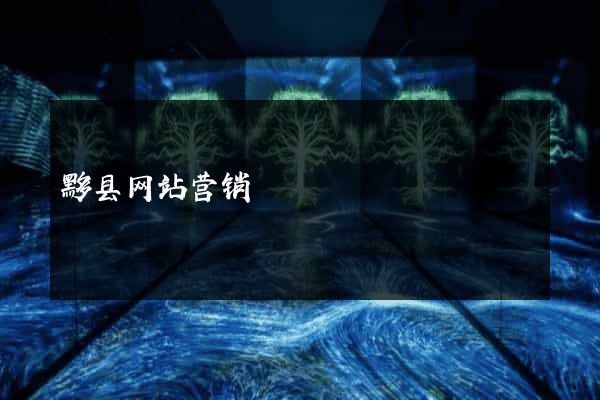 黟县网站营销