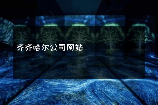齐齐哈尔公司网站