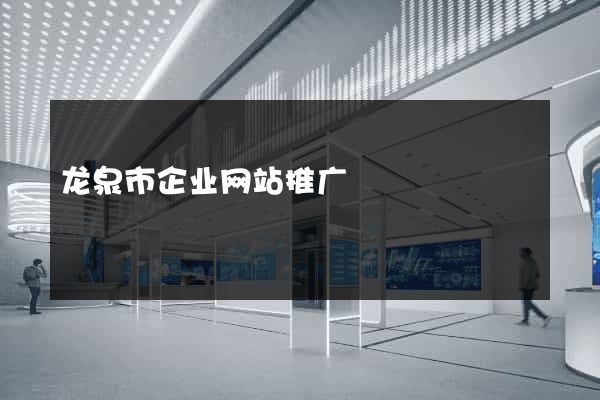 龙泉市企业网站推广