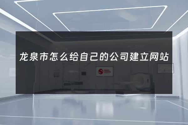 龙泉市怎么给自己的公司建立网站