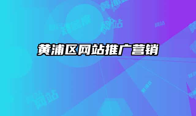 黄浦区网站推广营销