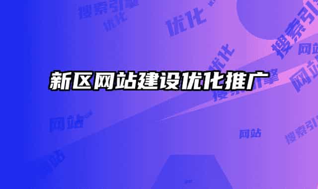 新区网站建设优化推广