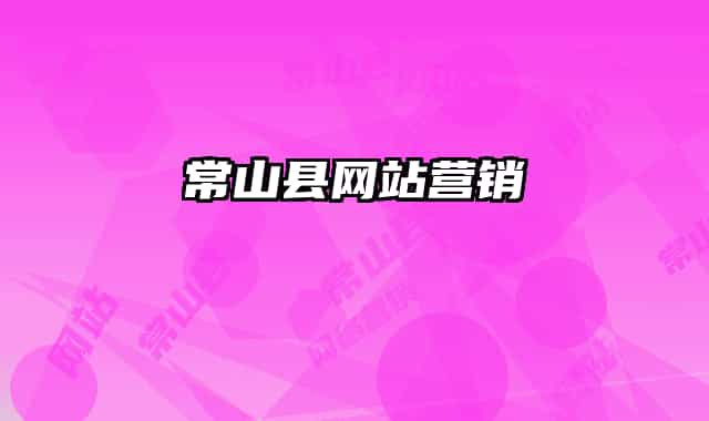 常山县网站营销