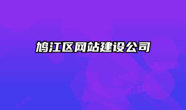 鸠江区网站建设公司
