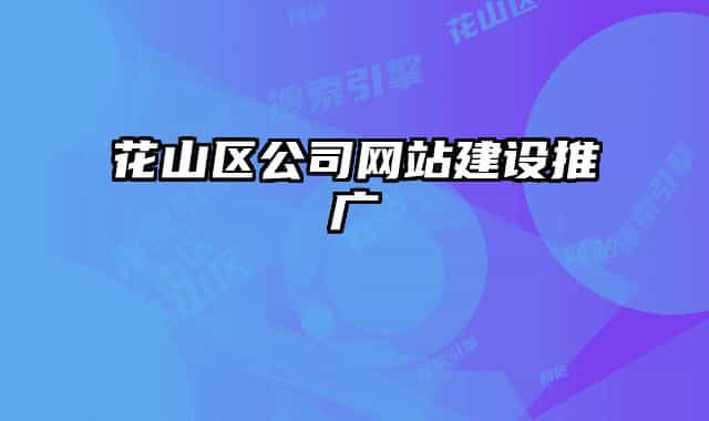 花山区公司网站建设推广