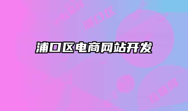 浦口区电商网站开发