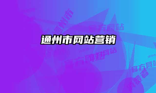 通州市网站营销
