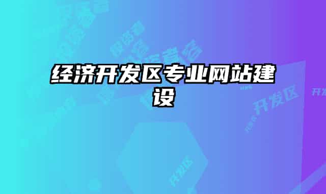 经济开发区专业网站建设