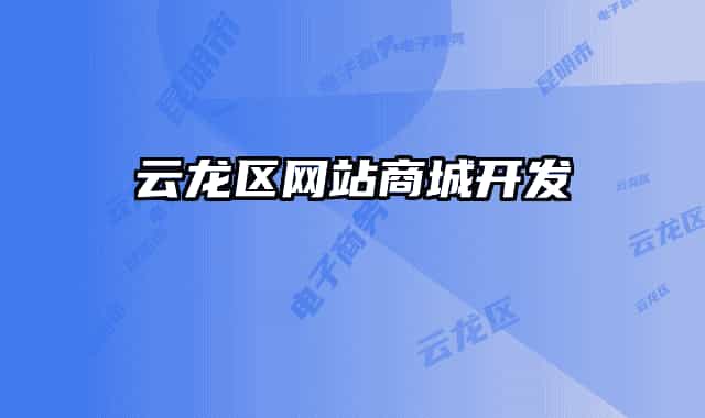 云龙区网站商城开发