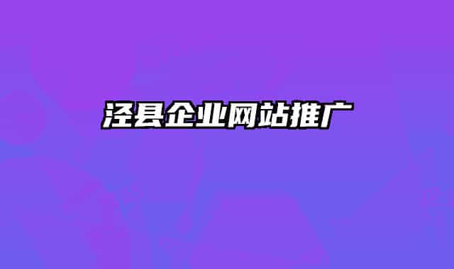 泾县企业网站推广