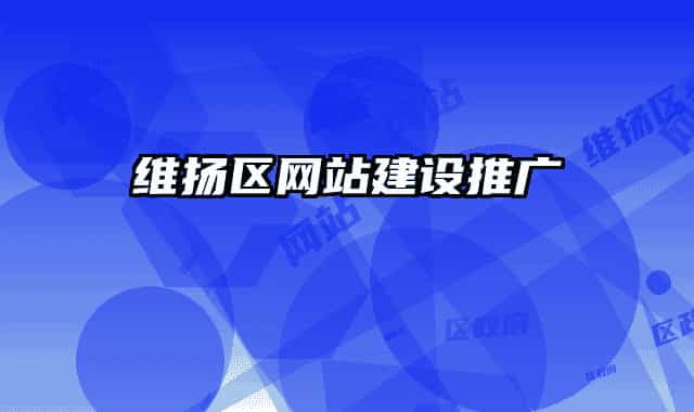 维扬区网站建设推广