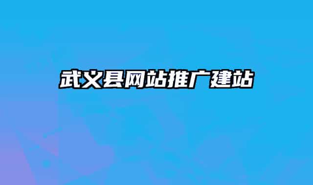 武义县网站推广建站