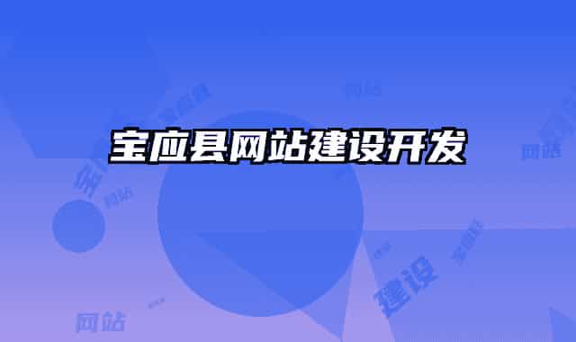 宝应县网站建设开发