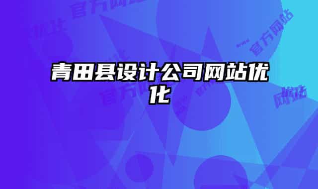 青田县设计公司网站优化