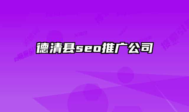 德清县seo推广公司
