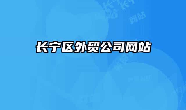 长宁区外贸公司网站