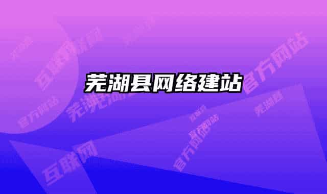 芜湖县网络建站