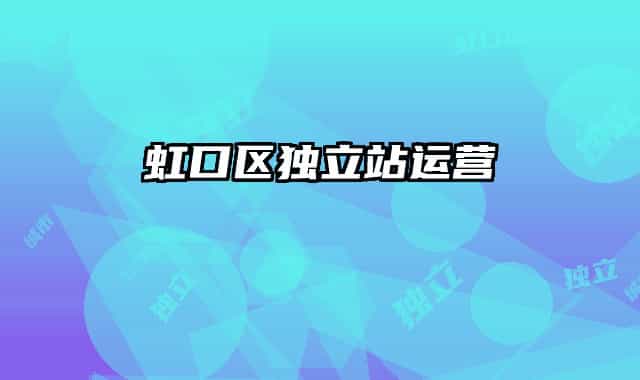 虹口区独立站运营