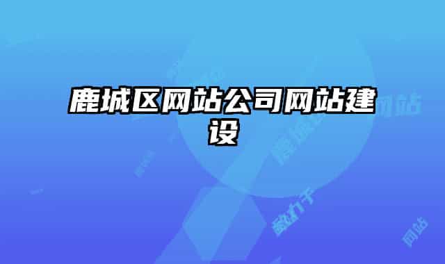 鹿城区网站公司网站建设