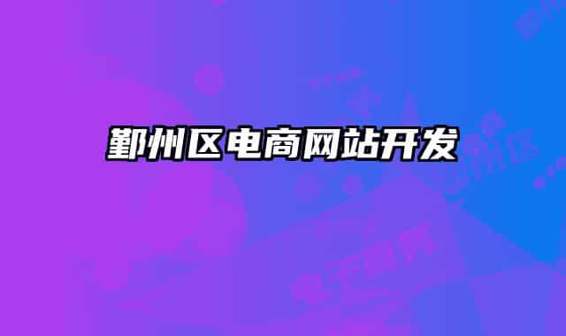 鄞州区电商网站开发