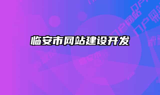 临安市网站建设开发