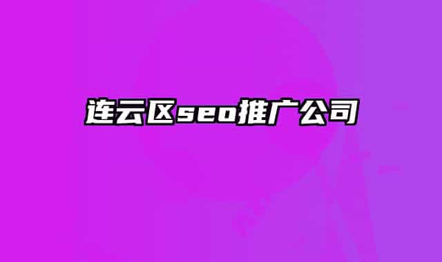 连云区seo推广公司