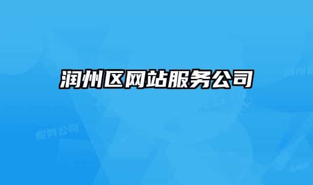 润州区网站服务公司