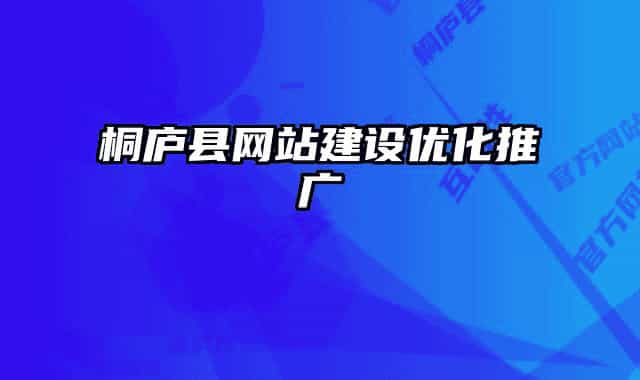 桐庐县网站建设优化推广