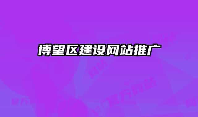 博望区建设网站推广