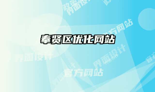 奉贤区优化网站