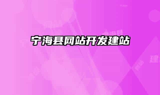 宁海县网站开发建站