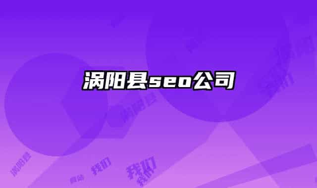 涡阳县seo公司