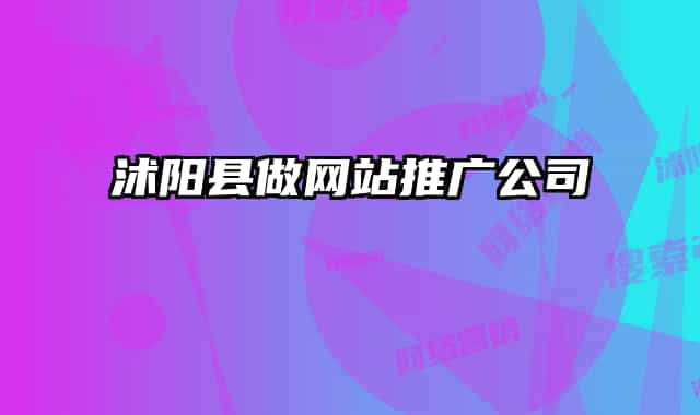 沭阳县做网站推广公司